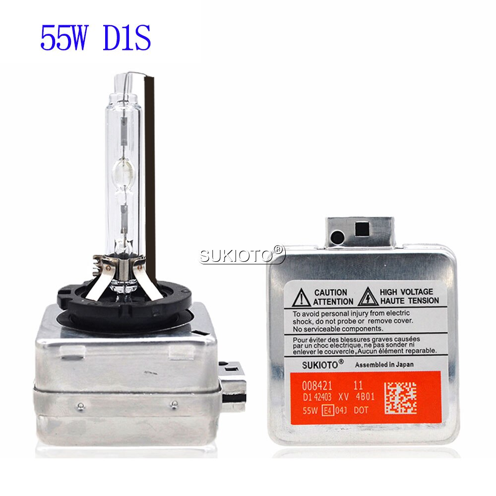 SUKIOTO Originele 55 w D1S Xenon HID Lamp 6000 k D1S D3S 4300 k 5000 k 8000 k D1R D3R auto Koplamp Lamp Voor 55 w D3S Xenon Ballast Kit