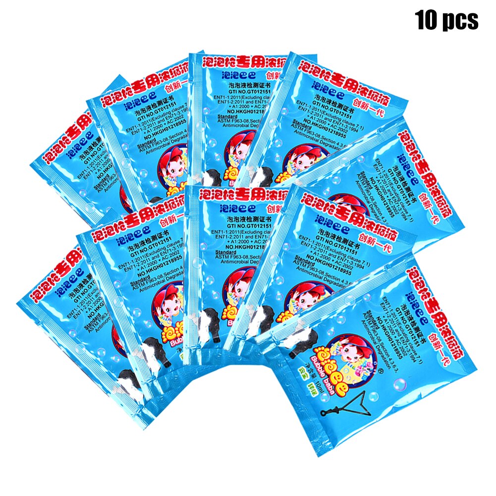 10Pack Baby Ungiftig Konzentrieren Blasen Flüssigkeit Lustige Party Seife Wasser Interaktive drinnen draussen Für freundlicher Pädagogisches Spielzeug