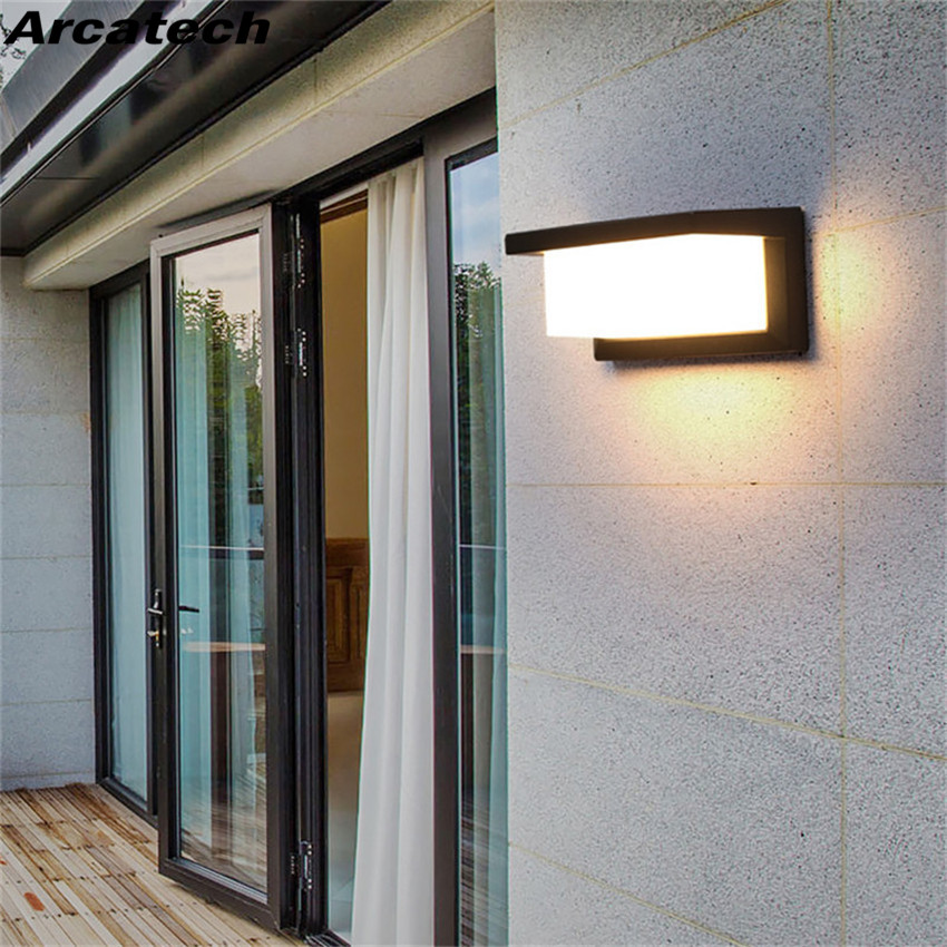 LED Outdoor Wandlamp Moderne LED Wandlamp Aluminium Tuin Veranda Patio Opzij Voordeur Verlichting Licht NR-20