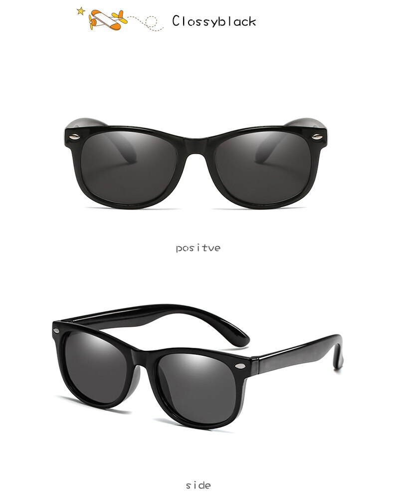 Lange Keeper Gepolariseerde Kids Zonnebril Jongens Meisjes Baby Baby Mode Zonnebril 100% UV400 Brillen Kind Shades Gafas Infantil: sand black