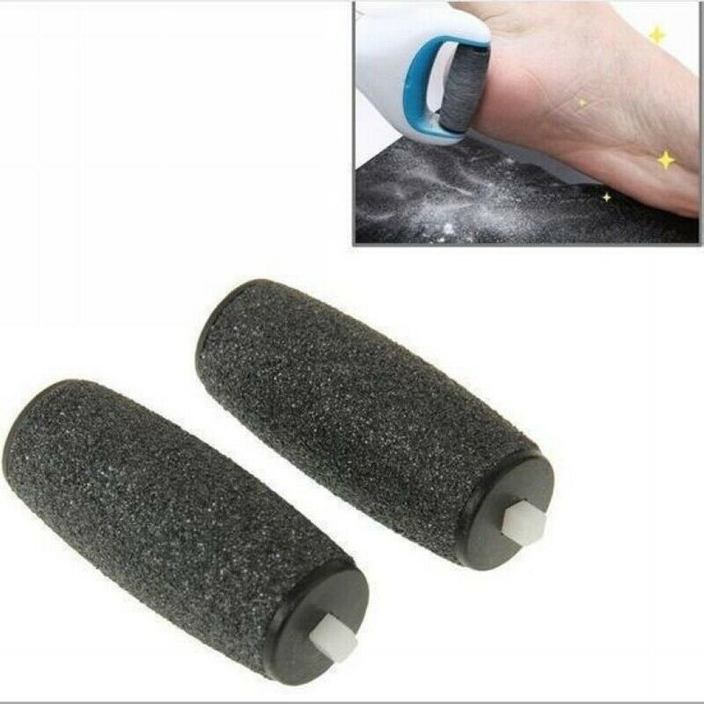 Replacement Roller Heads 2Pcs / Pair For Scholls Velvet Smooth Electric Foot File Express For Pedi Skin Remover