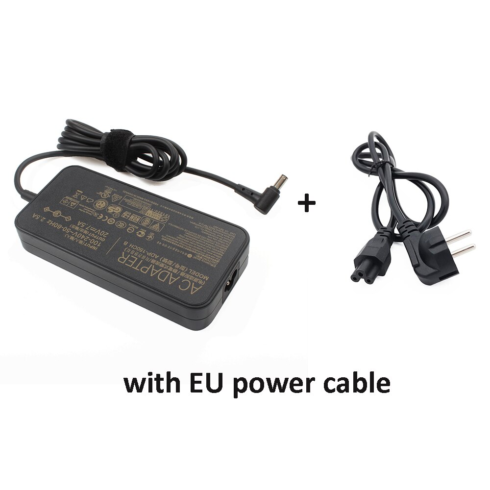 20V 7.5A 150W 6.0*3.7Mm Ac Laptop Lader Adapter Voor Asus Tuf Gaming A15 FX505 FX505D FX505DU FX505DT FX506lu VX60G ADP-150CH B: WITH EU CABLE