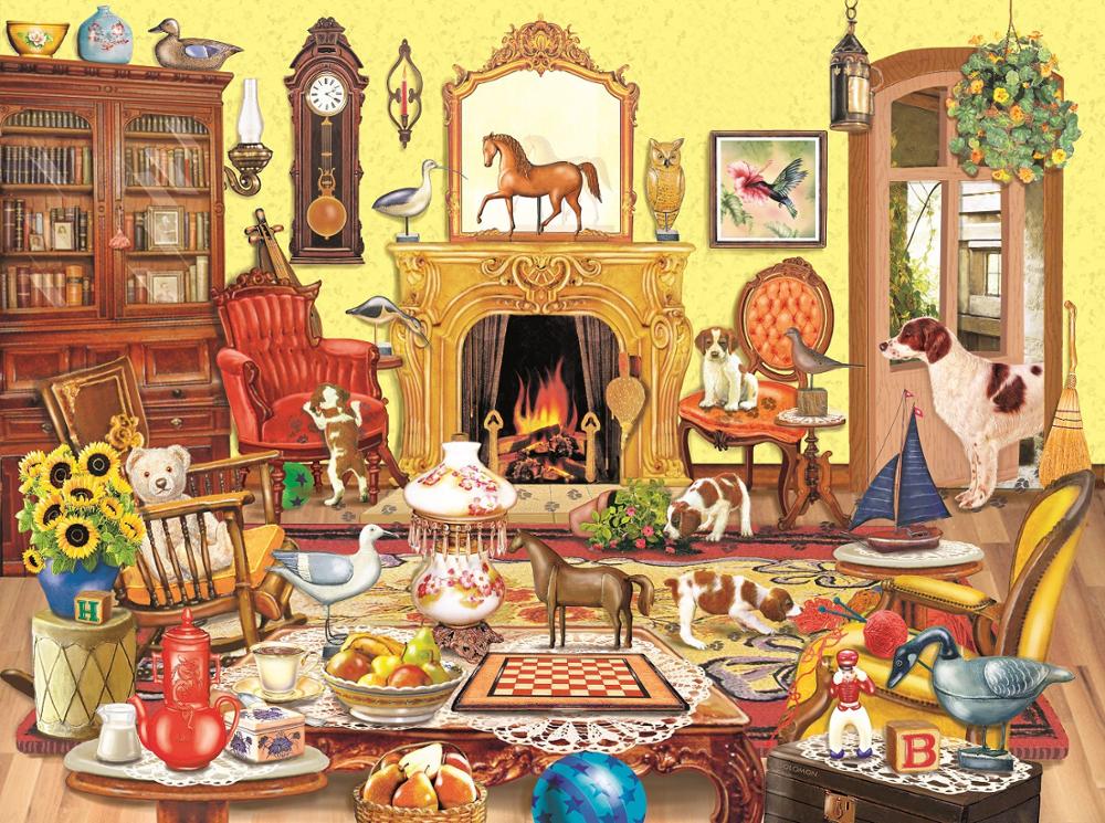 Puzzel Voor Volwassenen 1000 Pcs Wanddecoratie Home Decor: Home-dog