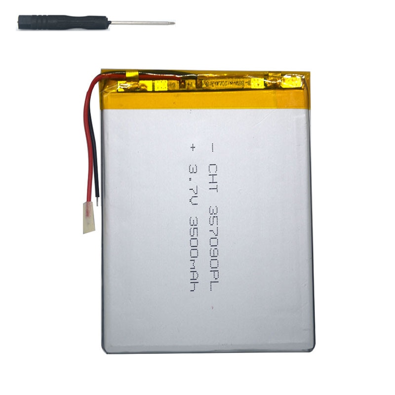 7 inch tablet universele batterij 3.7 v 3500 mAh lithium polymeer Batterij voor digma plane 7546 s + tool accessoires schroevendraaier