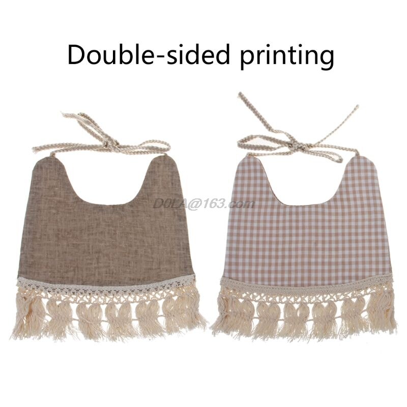 Baby Boy Girl Newborn Bibs Waterproof Tassel Saliva Towel Burp Cloth Floral Double-Sided Print Feeding Boys Girls Bandana
