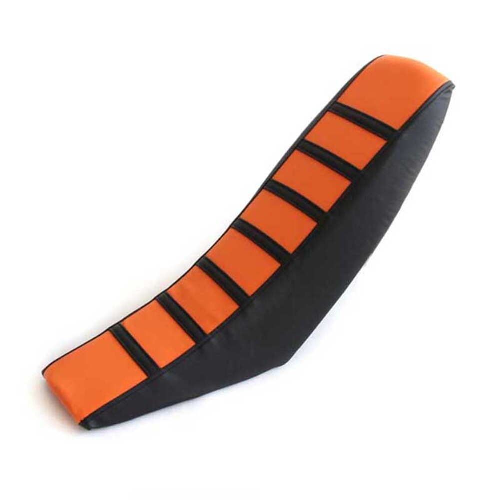 Motocicleta listrado macio-grip gripper macio capa de assento de borracha para yamaha yz yzf wr ttr 125 250 400 450 426 yz250f wr450f: Orange