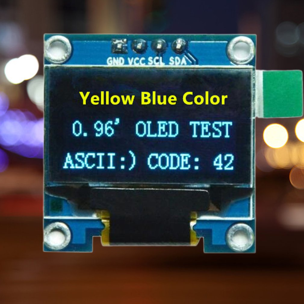 0.96" Yellow Blue/Blue/White I2c IIC Serial Oled L... – Grandado