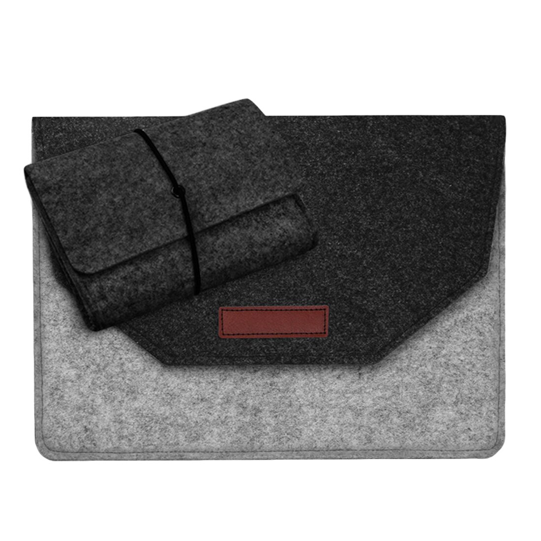 Kannettavan tietokoneen laukku macbook air pro retinalle 11 13 15 tuuman laukku macbook pro airille retina 11 '' 13 '' 15 '' huopa kannettavan tietokoneen suojakotelo: Musta kirjoitettu harmaa / 15 tuumaa