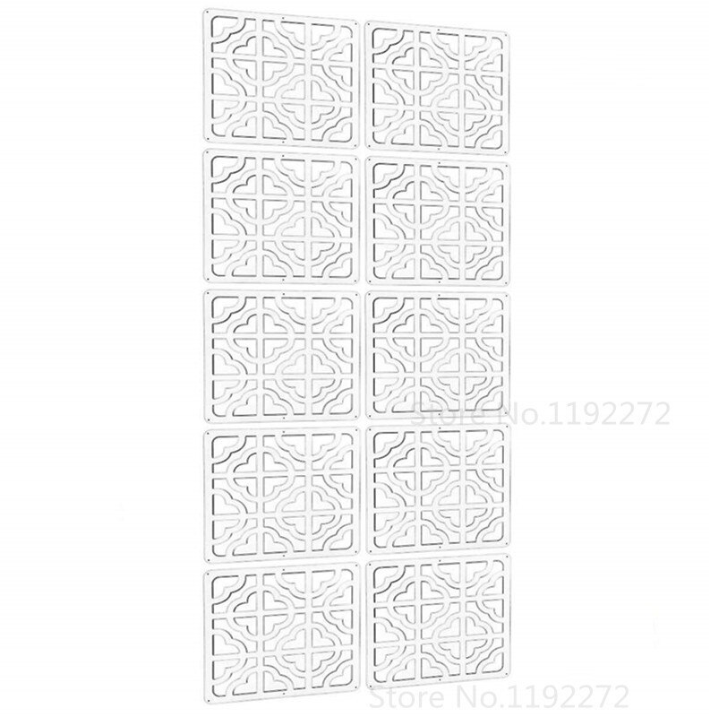 6pc Hanging Room Divider - 10Pieces Wood-Plastic Hanging Screen Panel Room Home Hotel Safety Partition