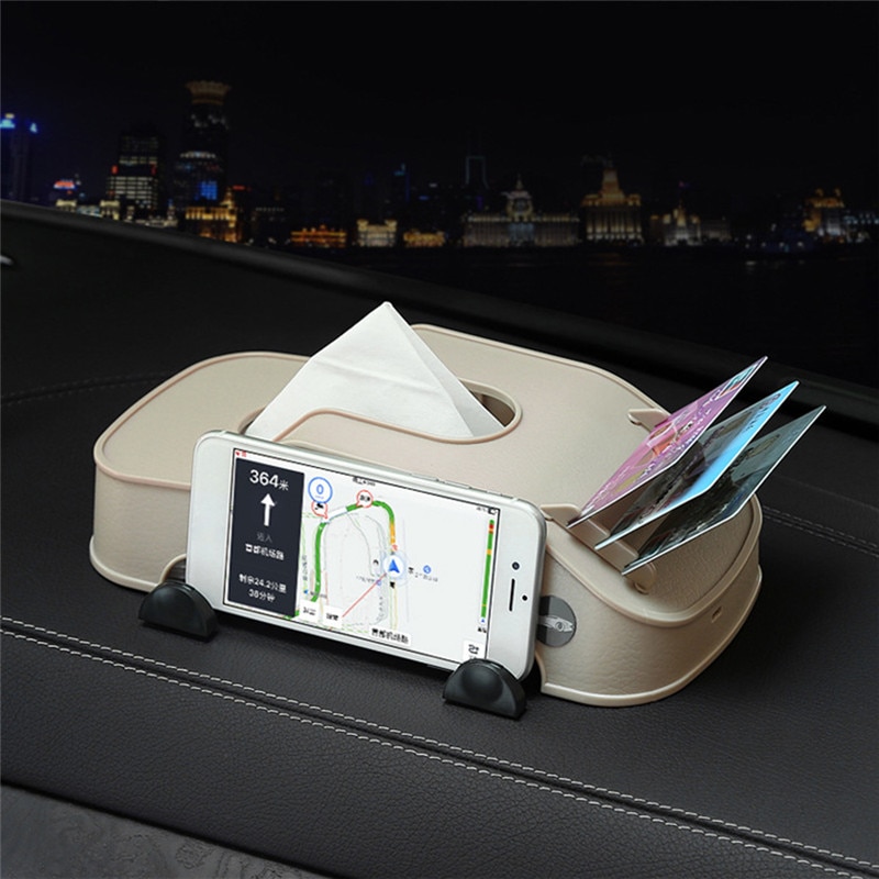 Tissue Box Houder Voor Auto Auto Model Multifunctionele Tissue Doos Thuis Auto Met Mobiele Telefoon Beugel Auto Tissue houder