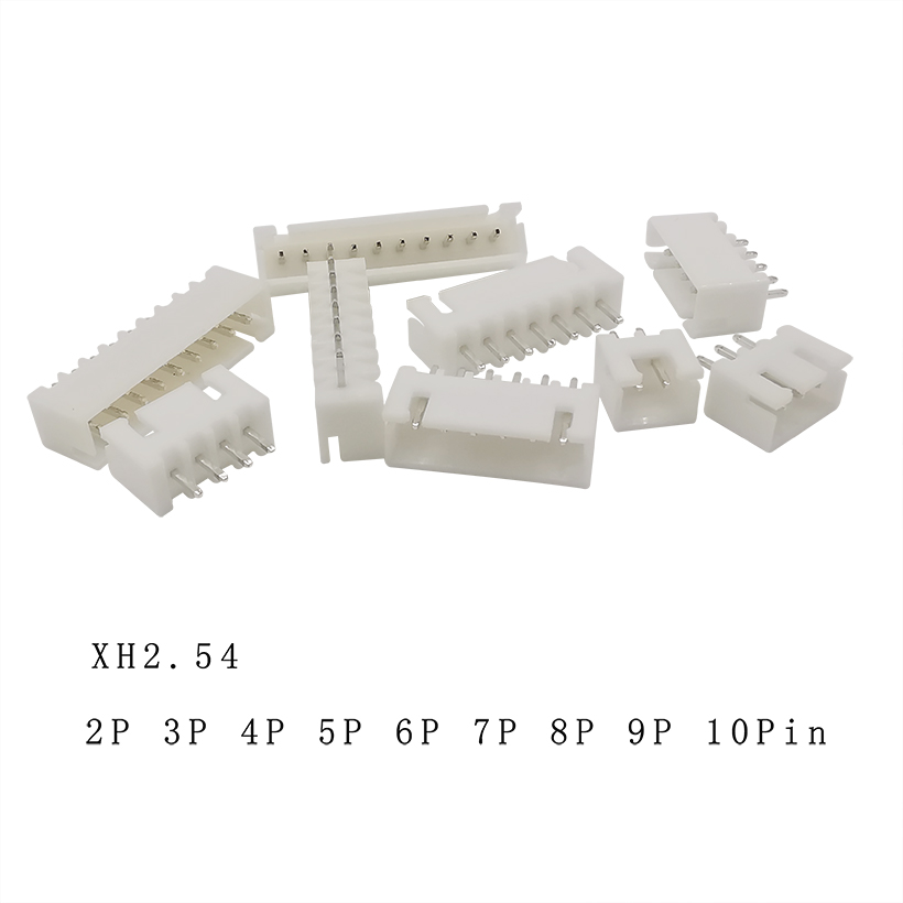 Jst  xh 2.54 2.54mm conectori de sârmă cu 2/3/4/5/6/7/8/9/10 pini bornele conectorului antet cu pini drepte  xh2.54 mm fișă carcasă