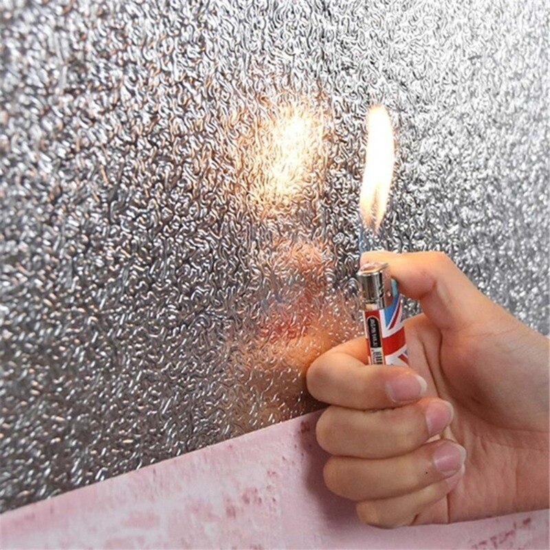 300cm Kitchen Oil-proof Waterproof Stickers Aluminum Foil Kitchen Cabinet Stove Drawer Self Adhesive Wall Sticker DIY Wallpaper