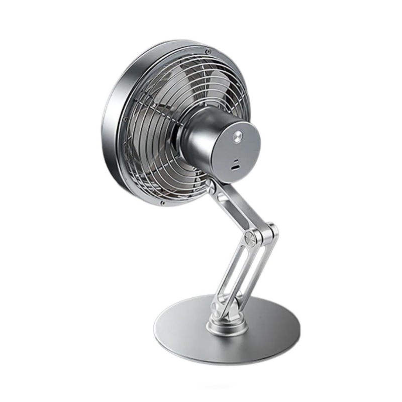 USB Desk Fan 5V Aluminum Cooling Fan 6Speed 360 Adjustable Cooling Fan