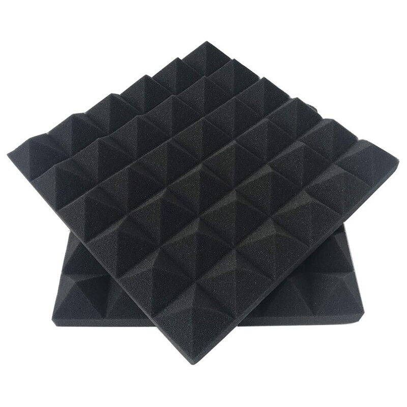 12 pezzi di Pannelli in Schiuma Acustica, studio Cuneo Piastrelle, A prova di fuoco Fonoassorbenti Piramide studio Pannelli di Parete 30x30x5cm