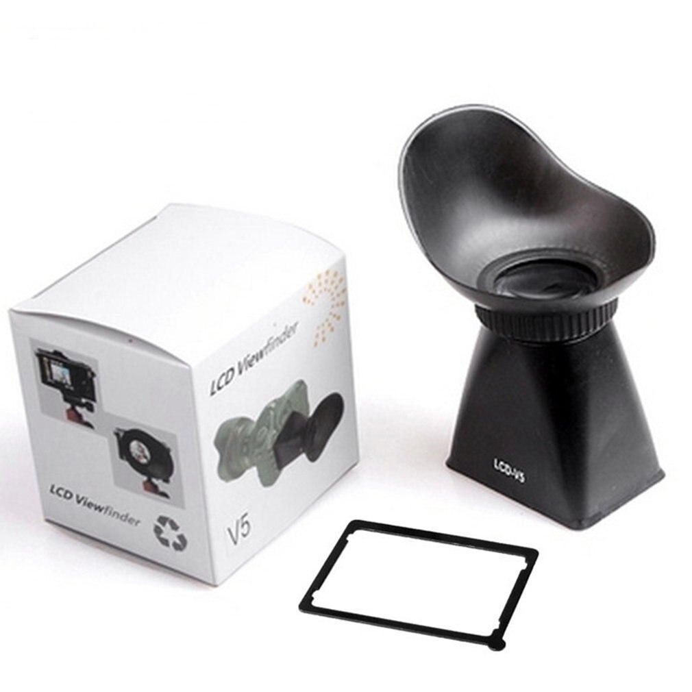 V5 4:3 SLR Camera LCD Viewfinder Magnifier Expansion Cover LCD Screen Camera Magnifying Viewfinder Sunshade