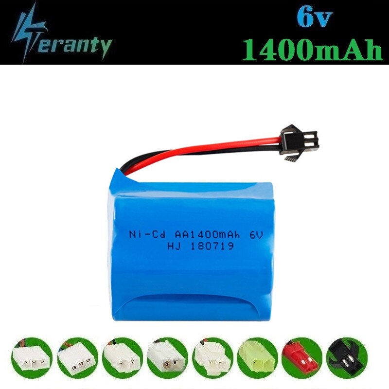 (T Modell) 6v 1400mah NiCD Akku Für Rc spielzeug Autos Tanks Roboter Boote Guns 6v Akku AA Batterie 1PCS