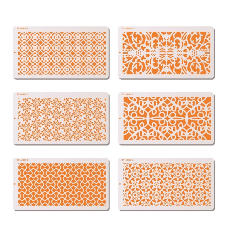 PET Fondant Printing Stencil Hollow Cake Edge Decoration Template Baking Gadgets M6CE: 2