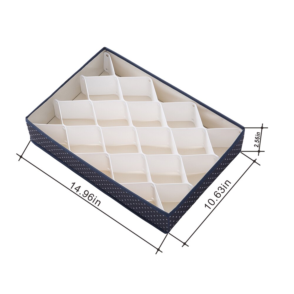 6PCS Plastic Multi Compartment Grid Drawer Divider Adjustable Drawer Organiser Vanity