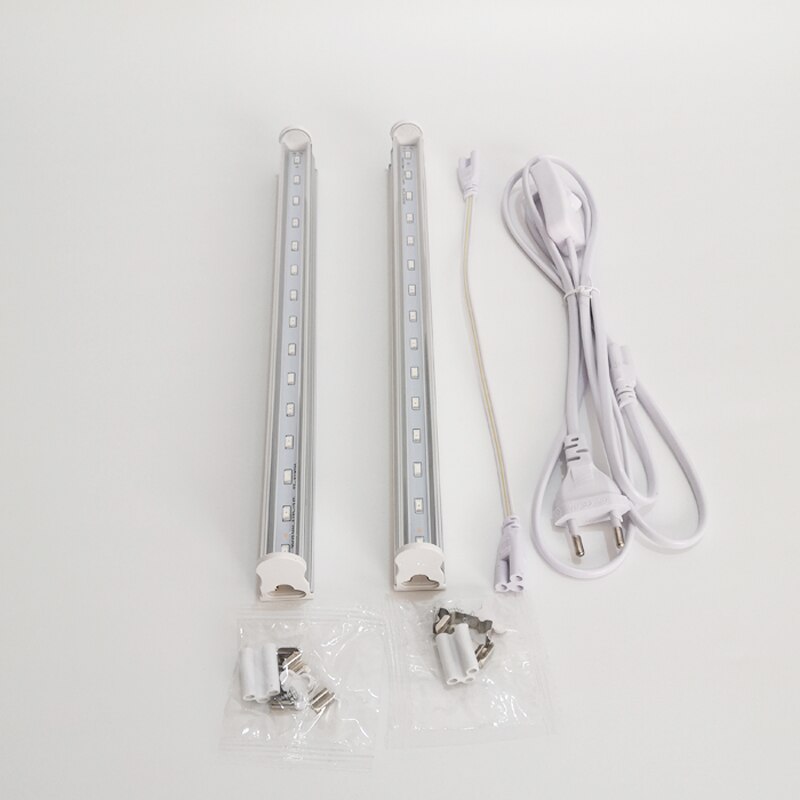 High lumens LED growing lamp with EU/US plug power cable,T5 grow lights widely used for indoor plants vegetable aquarium etc.: 2 pieces lamps / EU