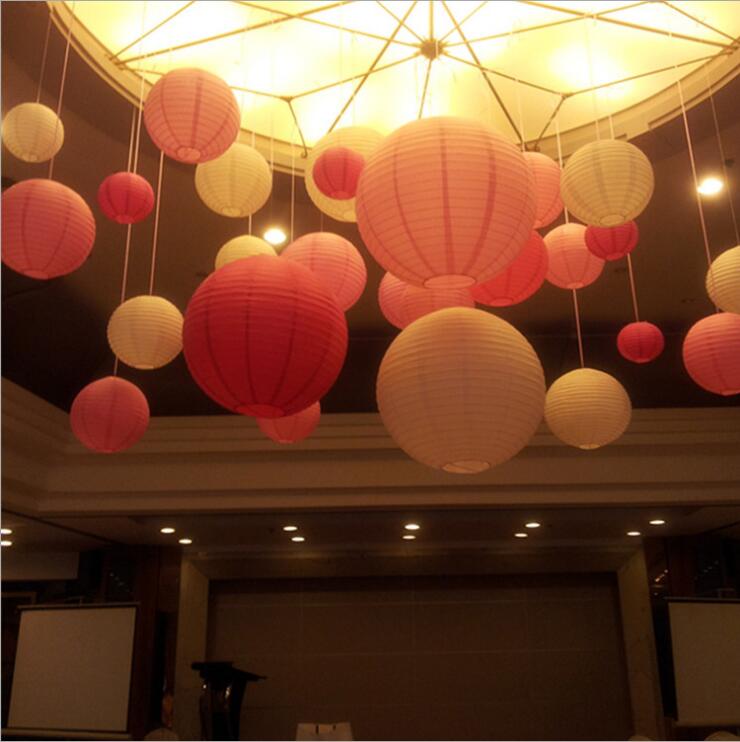 20 pcs 6"-12" Paper Lanterns Assort with Size Beige Chinese Paper Lanterns lampion for Wedding Christmas Event Party