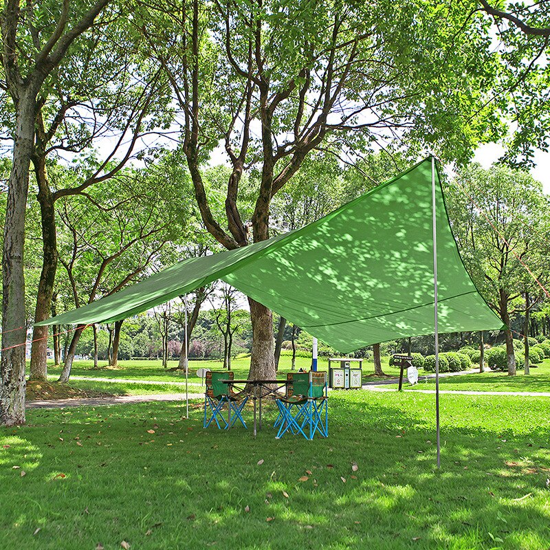 Portable Sun Shelter Awning Beach Outdoor Camping Garden Sun Awning Canopy Sunshade Hammock Rain Fly Tarp Waterproof Tent Shade