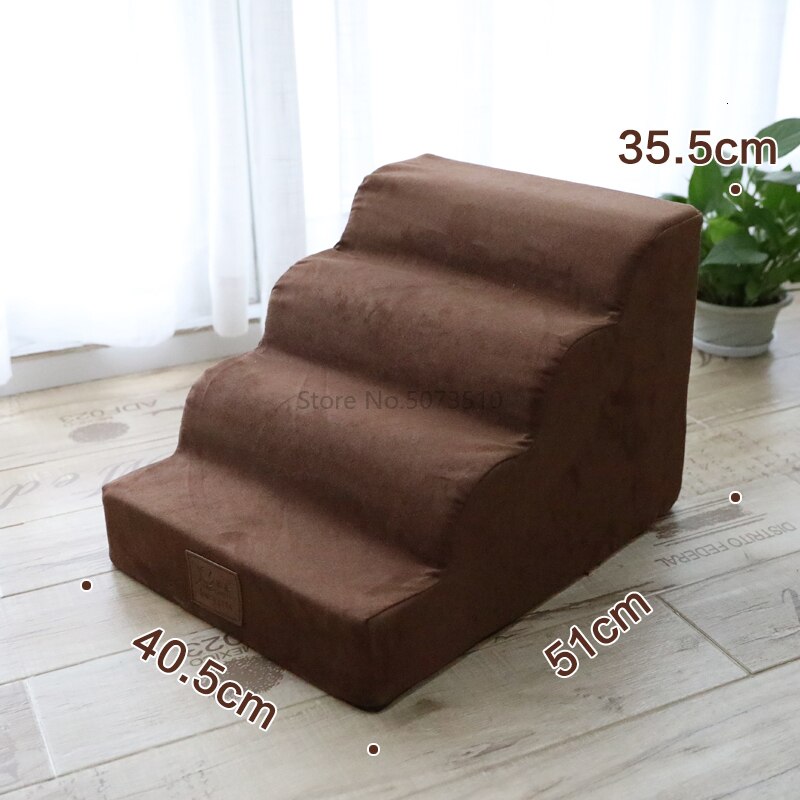 Pet Stair Dog Climbing Small Stairs Kitten Stepping Bed Four-layer Ladder Go To: Purple