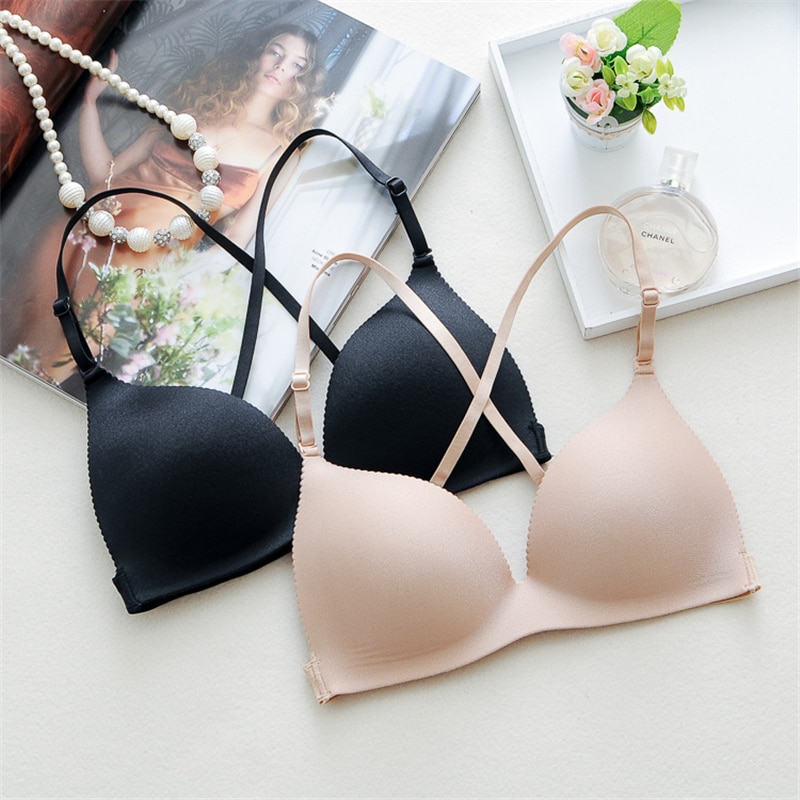 Women Bra Sexy Push Up Lingerie Bra Wire Free Bralette Summer Adjustment Shape Underwear