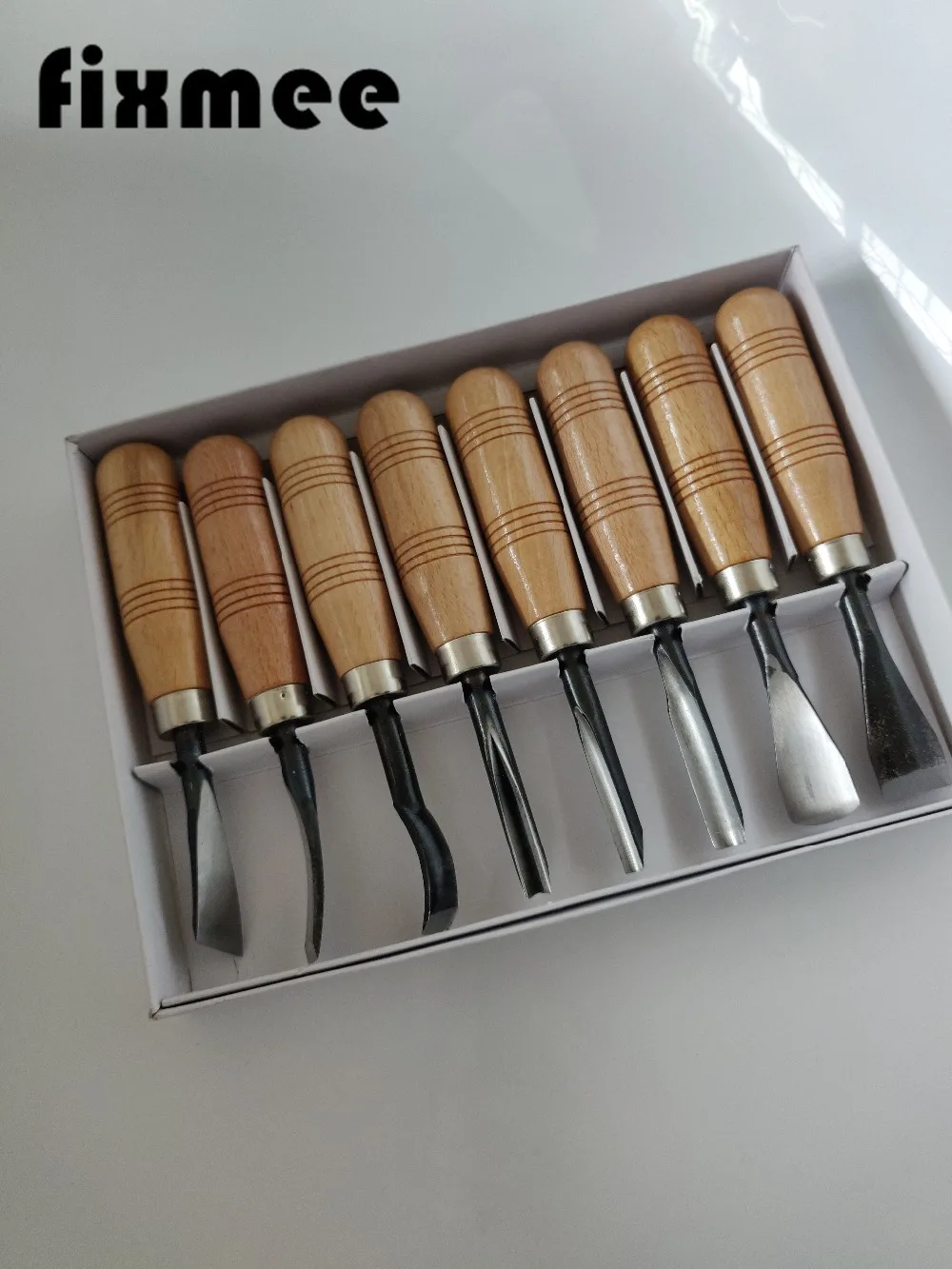 8pcs and 6pcs Woodpecker Dry Hand Wood Carving Tools, Woodworking Graver Chisel Kit Gouges Tools