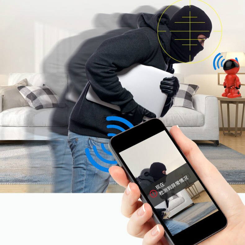 1080P Home Security Ip Camera Robot Intelligent Auto Tracking Camera Draadloze Wifi Cctv Camera Bewakingscamera Remote Voice