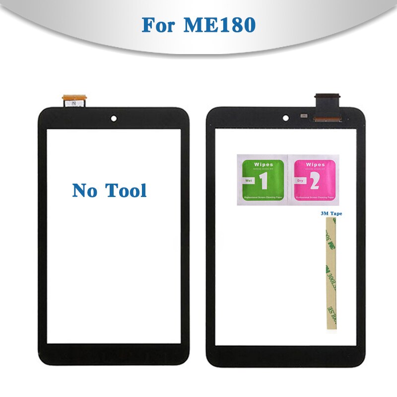 8.0 "för asus memo pad 8 me180 me180a k00l tablett pekskärm digitizer sensor främre yttre glaslinspanelen