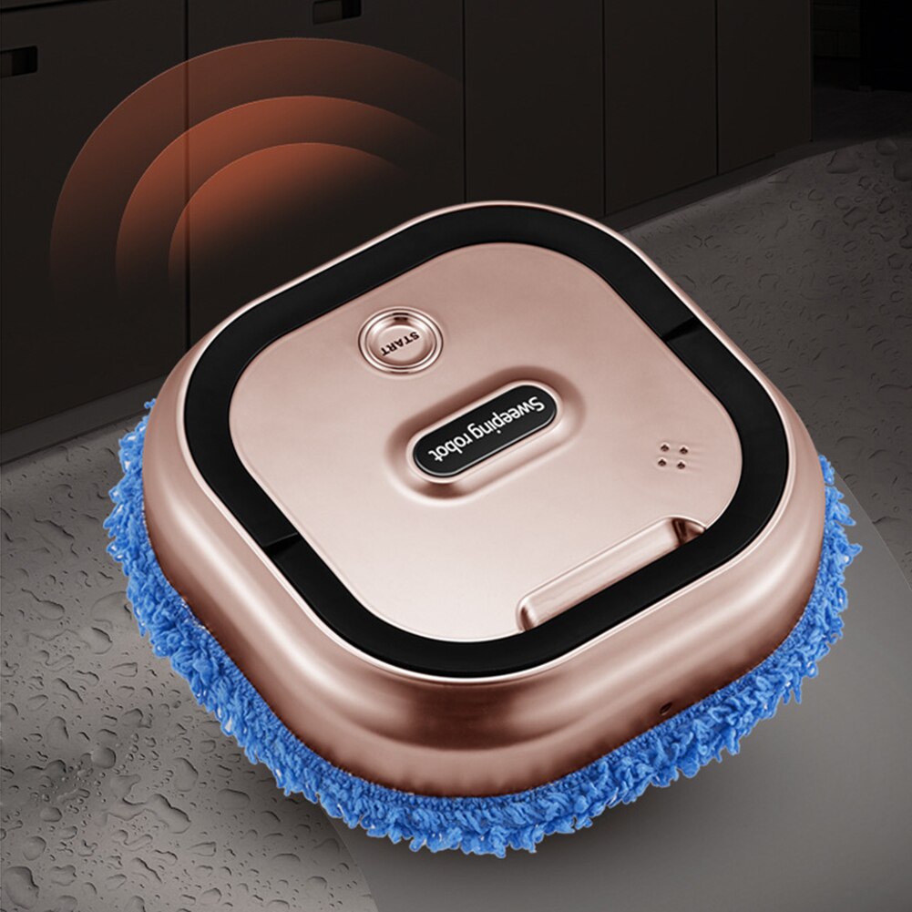 Dry Wet Vacuum Cleaner Robot USB Charging Mopping Machine Automatic Mop Smart Dust Cleaner for Household Floors Carpet