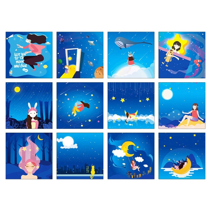 Origami Paper Double Sided Patterned 50 Sheets 15x15cm Square Folding Paper DIY Handcraft Kindergarten Material: E