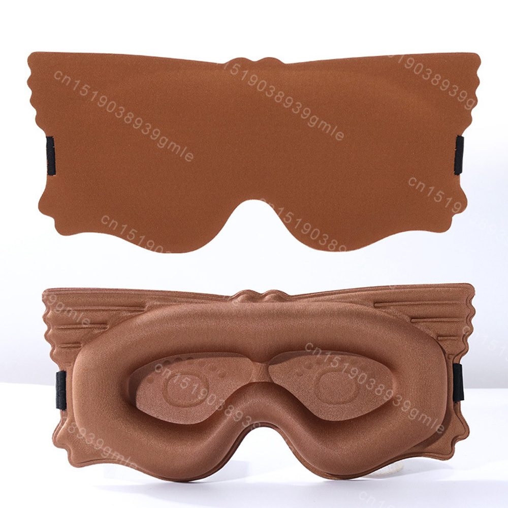 3D Slaapmasker Verduisterend Slapen Oogmasker Ogen Cover Reizen Slaapmasker Draagbare Blockout Licht Slaapmasker Ademende vulling: Rood