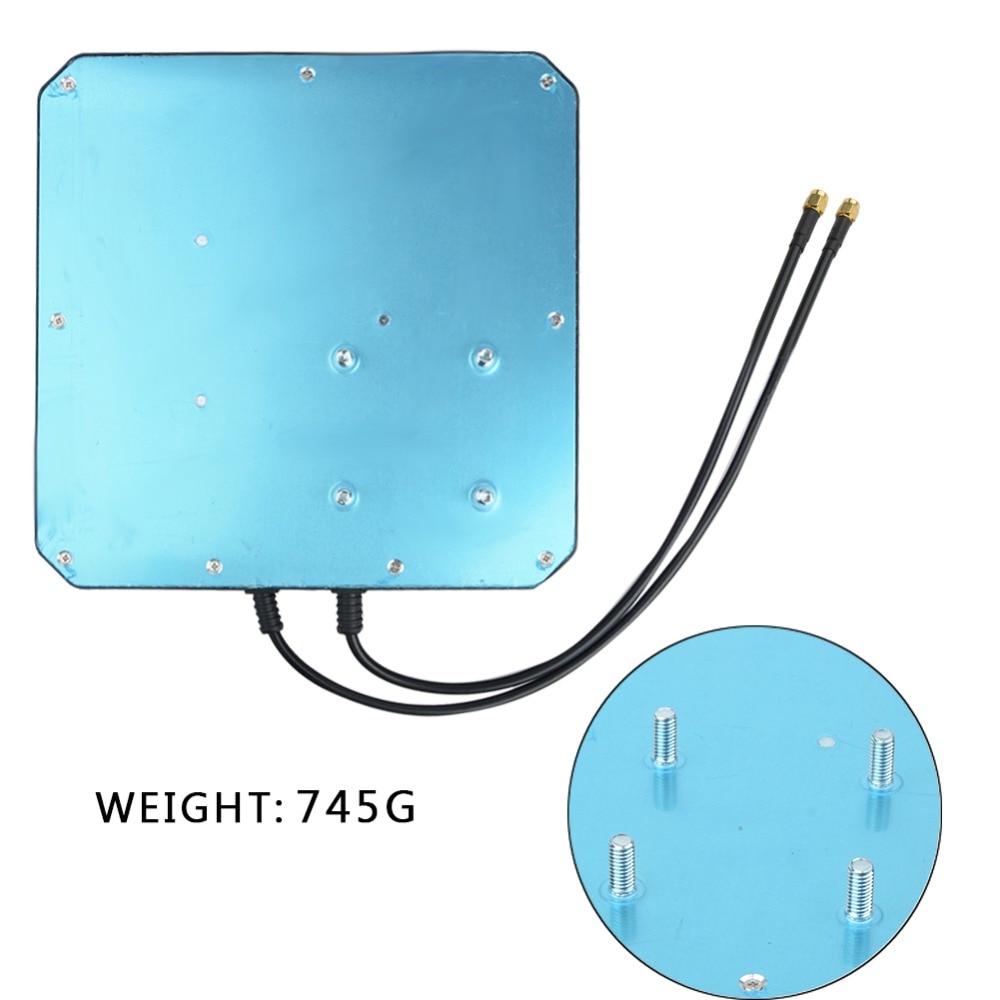 2X22dBi Outdoor 4G LTE MIMO Antenna Dual Polarization Panel Directional External Antennea + 2 X SMA Male Cable
