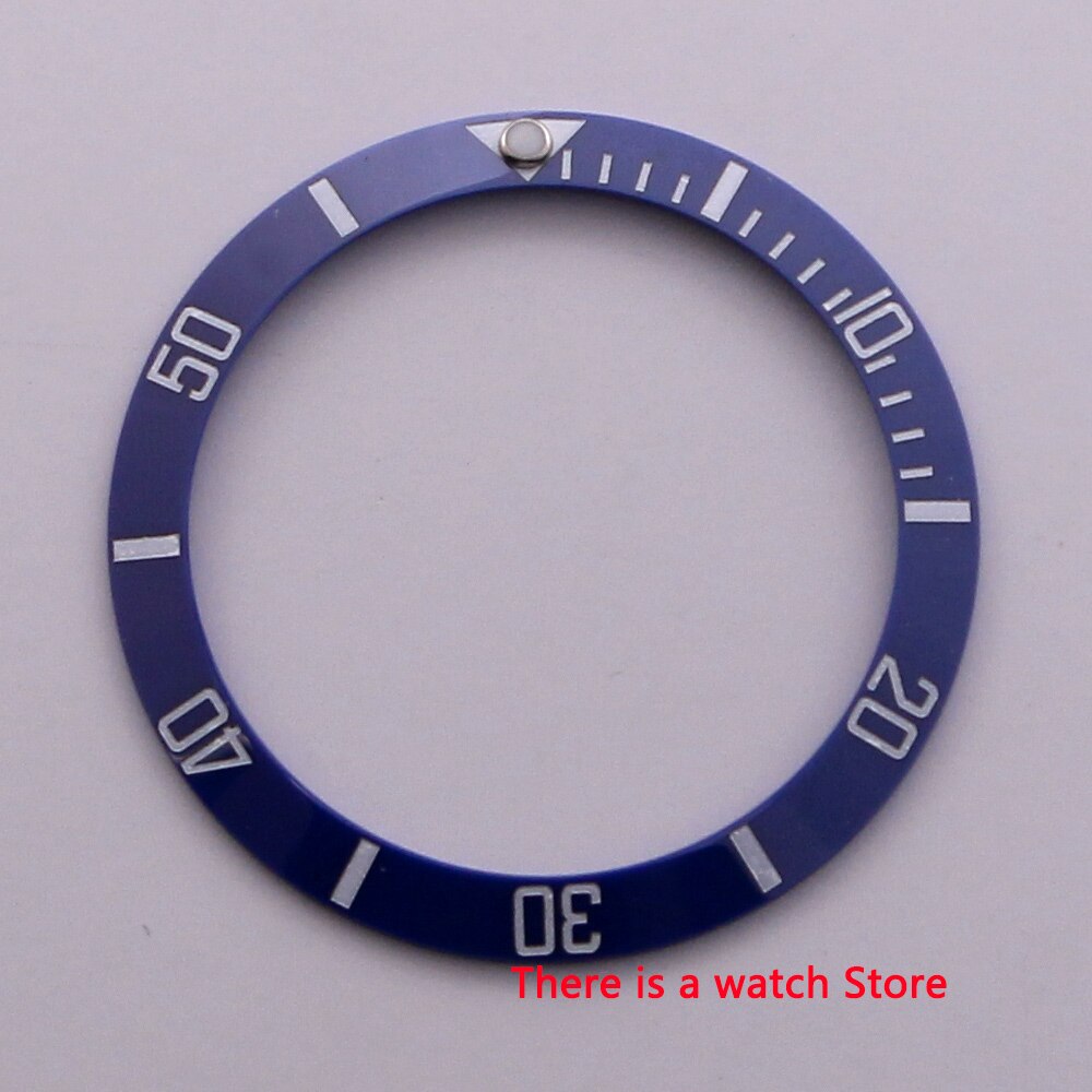 38mm ceramic bezel insert luminous dot fit 40mm watch case SUB Automatic men's watch: NO2