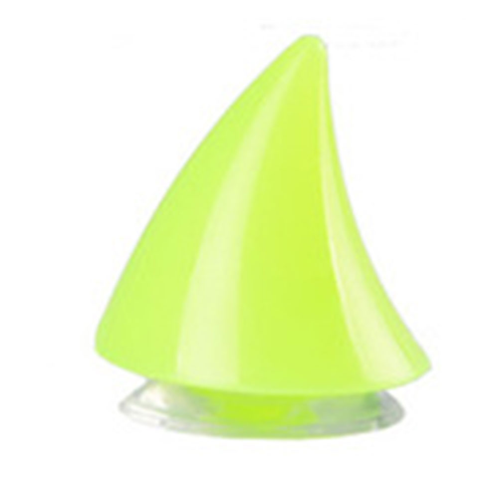 Cuerno suave de goma para casco de motocicleta, accesorios de decoración de esquina de plástico resistente, ventosa de silicona, 1 unidad: Verde