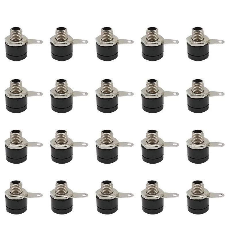 20 piezas conector hembra con conector Banana de 4mm, terminales de Panel de altavoz, adaptador de enchufe Banana en 5 colores: Multicolor