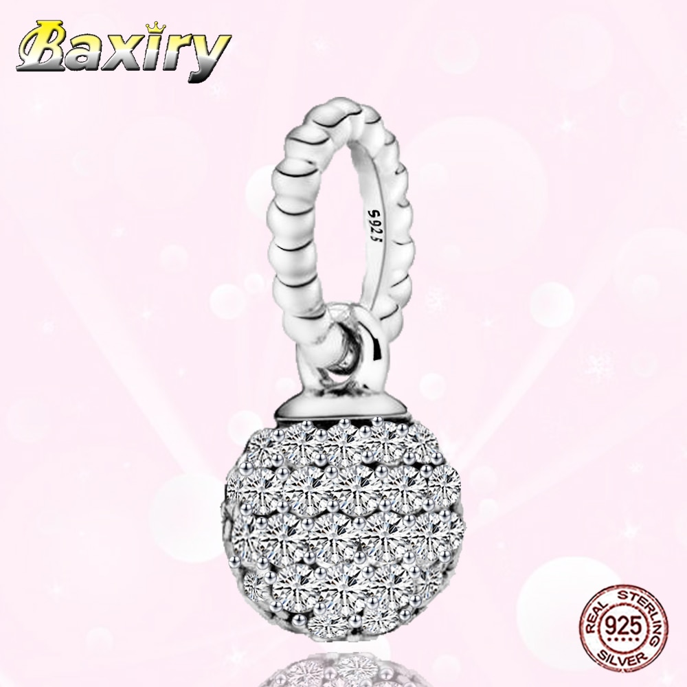 neue Stil Zirkon Charme Perlen 925 Sterling Silber passen Frauen 925 Original Reize Armbänder Anhänger DIY Schmuck Machen