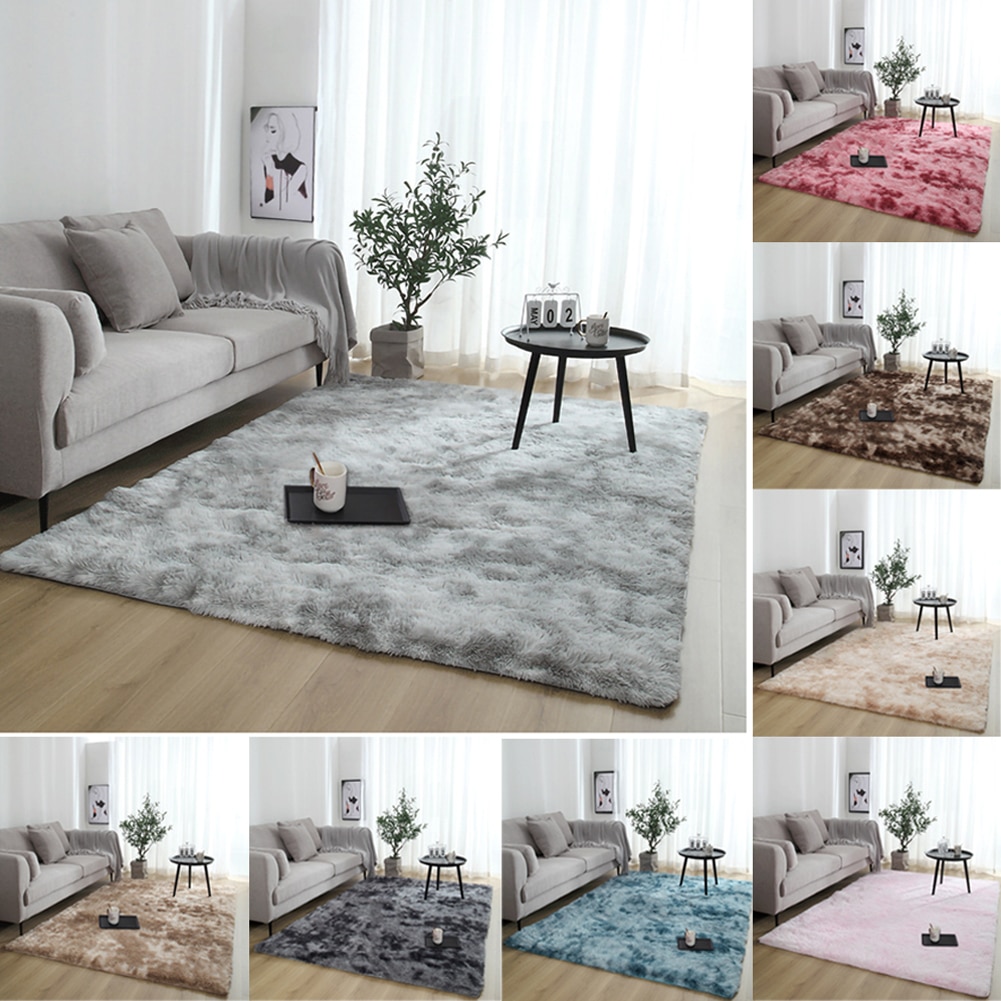 Dik Tapijt Voor Woonkamer Pluche Tapijt Kinderen Bed Kamer Fluffy Floor Tapijten Venster Nachtkastje Thuis Decor Tapijten Zachte Fluwelen mat