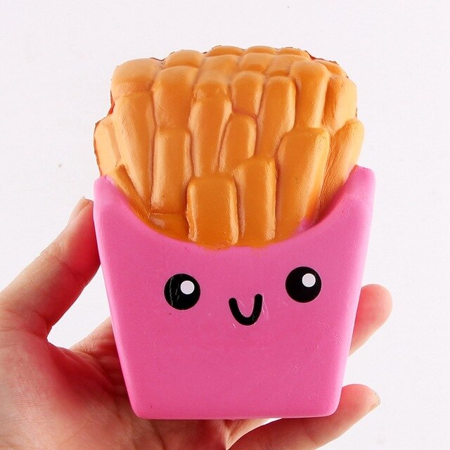 Anti-stress Carino Squishy Lento Aumento Squishes Panda Pesca Scatola di Latte Gatto Hamburger Patatine Fritte Squishi Poo Dente DELL'UNITÀ di elaborazione Squishy giocattoli Cordino: 5