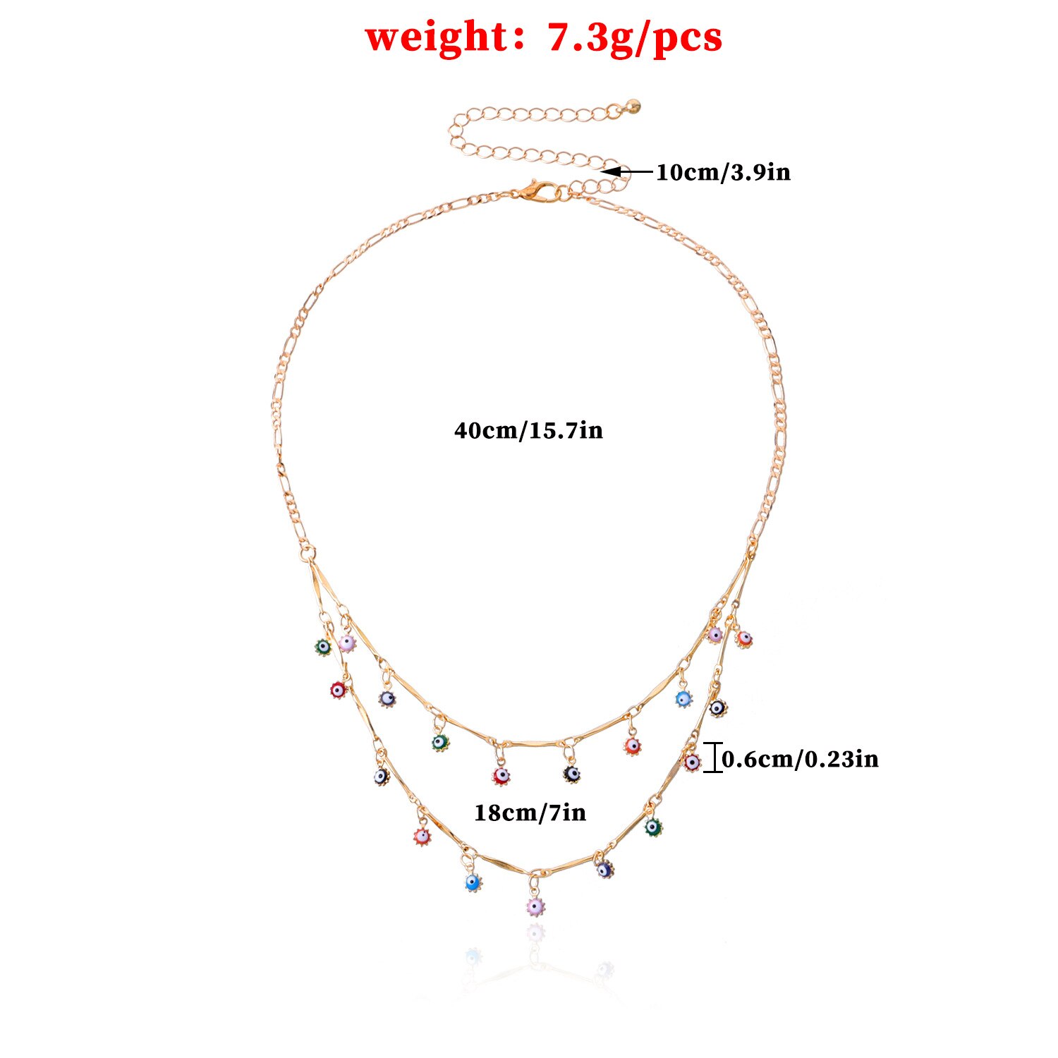 Moda turecki Evil Eyes wielowarstwowe naszyjniki dla kobiet czeski Vintage diabeł wisiorek naszyjniki Choker koraliki Party biżuteria nowy: NY-152