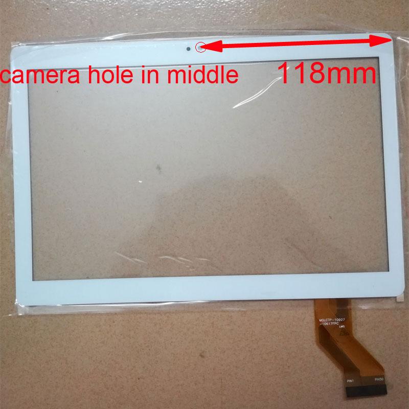 camera hole in the middle touch screen Digitizer MGLCTP-101223-10617FPC For 10.1 inch MTK8752 MTK6592 MTK6582 KTK6580 Tablet: white hole in middle