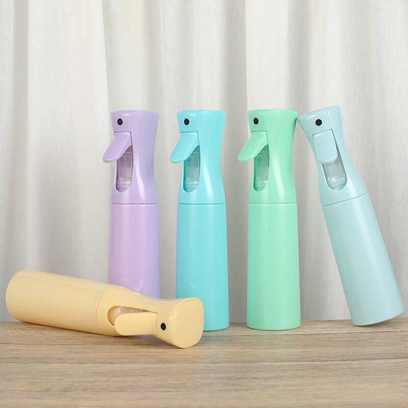 Botella pulverizadora de peluquería, botella pulverizadora de alta presión para el cabello, regadera en aerosol continua, director de estilista automático, 300ml