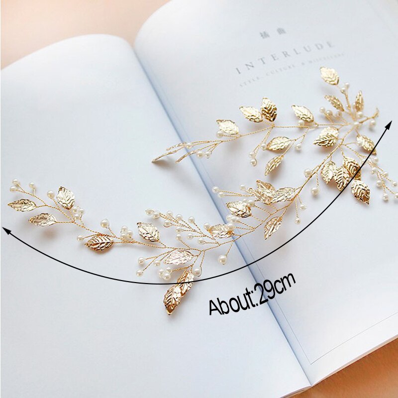 Braut Haar Zubehör Simulierte Schallendes Haar Kämme Hochzeit Haar Zubehör Schmuck Handgemachte Webart Haar Ornamente Kopfschmuck