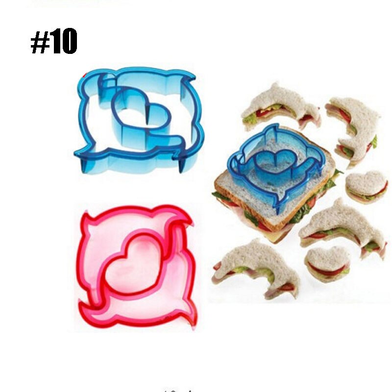 Coupeur de pain Puzzle en forme d'animaux, moule facile à utiliser, outils de cuisson en forme de mignon, moule à pain, pain grillé, pas ennuyeux, pour enfants, petit déjeuner: 10