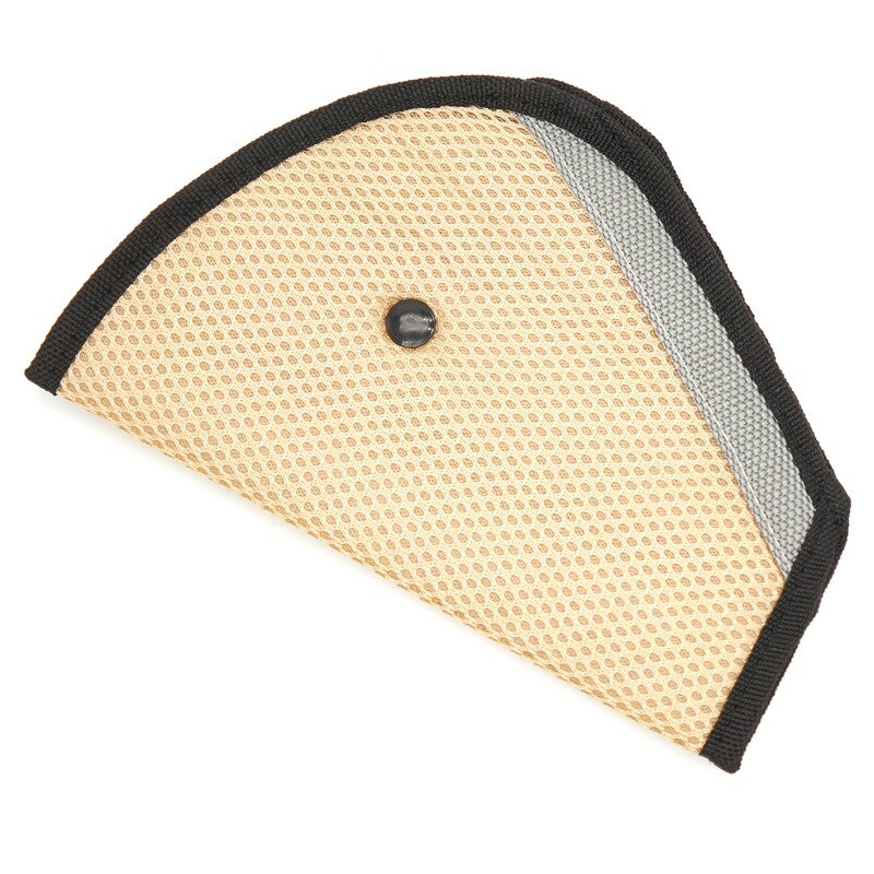 Ajusteur universel de ceinture de sécurité pour enfants, pour voiture, dispositif triangulaire, Protection du cou, respirant, pour bébé: Beige