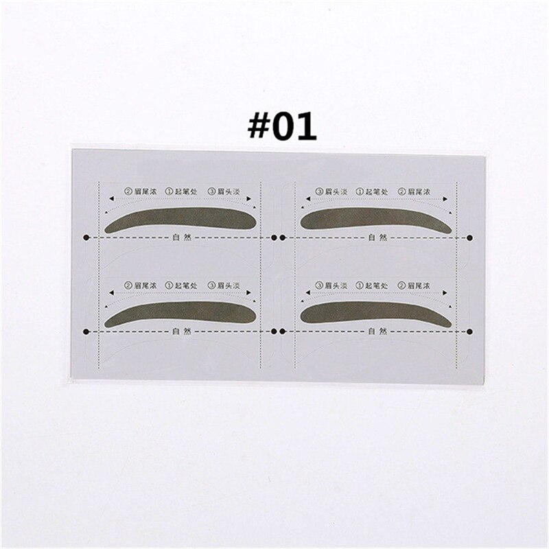 32 Paren/set Professinal Mode Wenkbrauw Sjabloon Stickers Eye Brow Wenkbrauw Stencils Tekening Kaart Stencil Makeup Tools