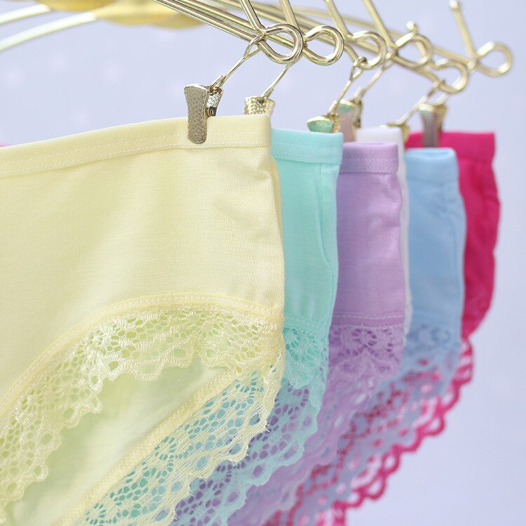 3-Pack Baumwolle Teenager Mädchen Unterwäsche Kind Weiche Süssigkeit Farben Mädchen Slip für Höschen freundlicher unterwäsche Hosen Unterhose 9 -20T: Ursprünglich Titel