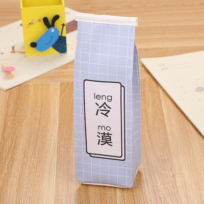 Cute Kawaii PU Pencil Case High Capacity Pen Bags Cute Letter Pencil Bags For Girls School Supplies Korean Stationery: 5