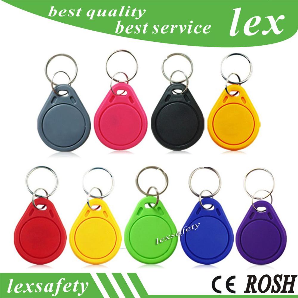 100pcs/bag RFID key fobs 125KHz EM4305 proximity ABS tags read and write rewritable duplicator copier access control